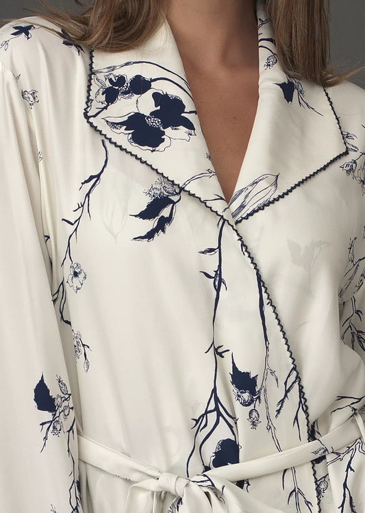 Midnight Stroll Silk Robe