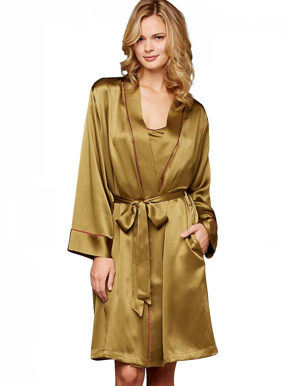 Paradise Found Silk Short Robe