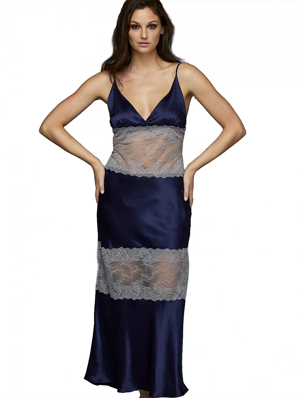 Sofia Silk Long Nightgown