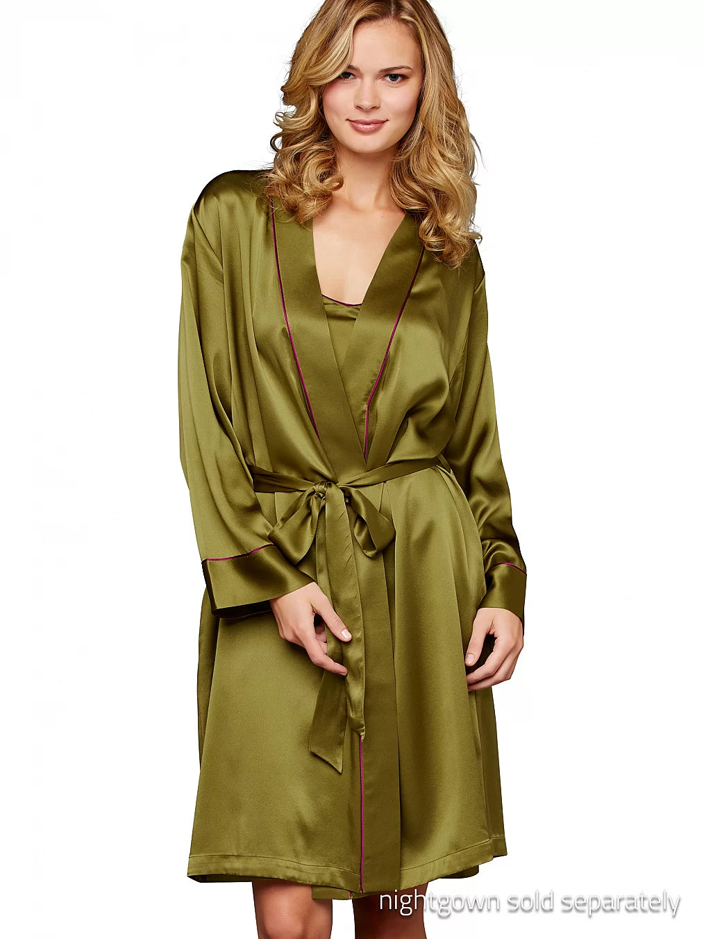 Paradise Found Silk Short Robe