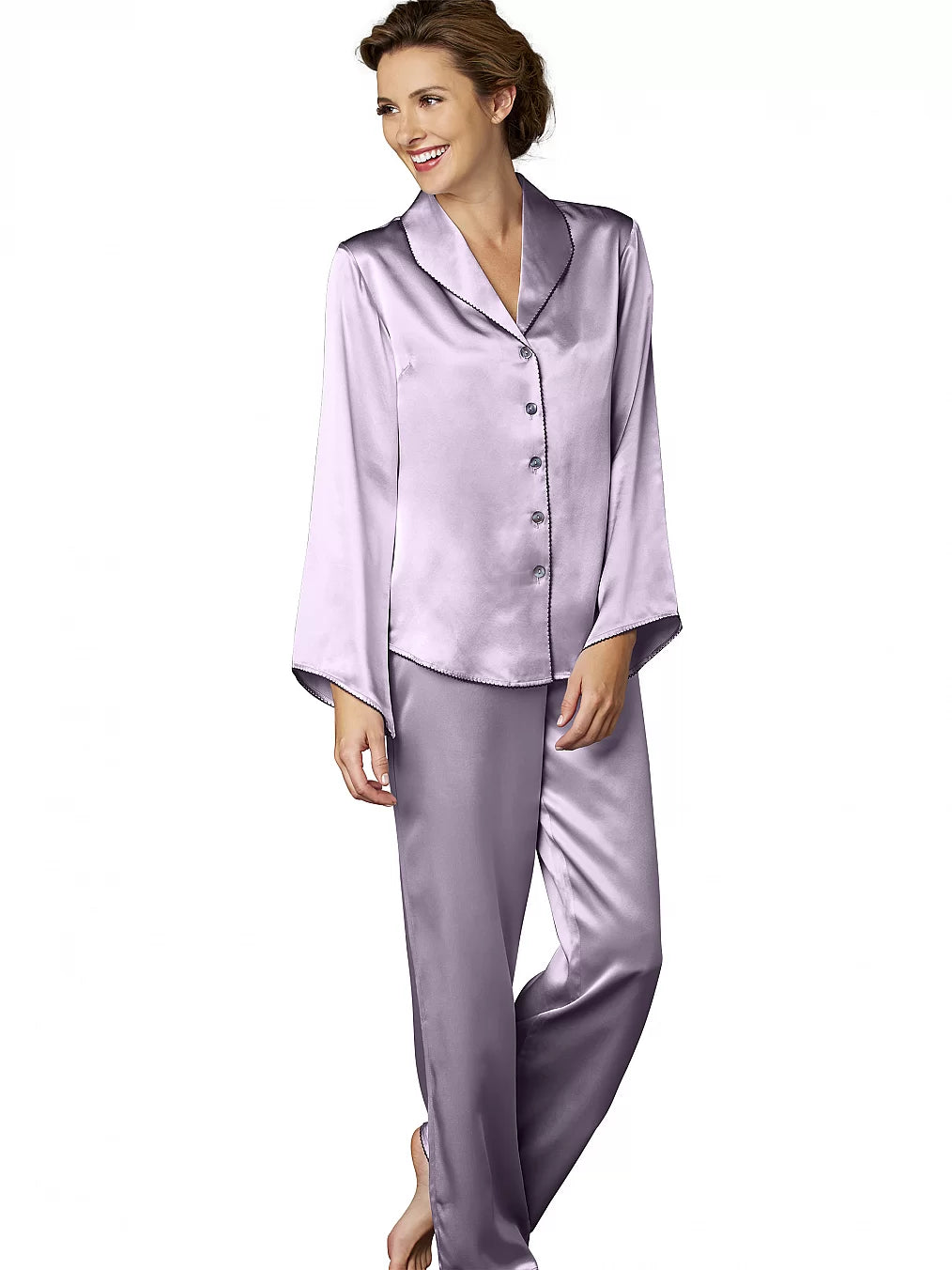 Goodnight Midnight Silk PJ Top