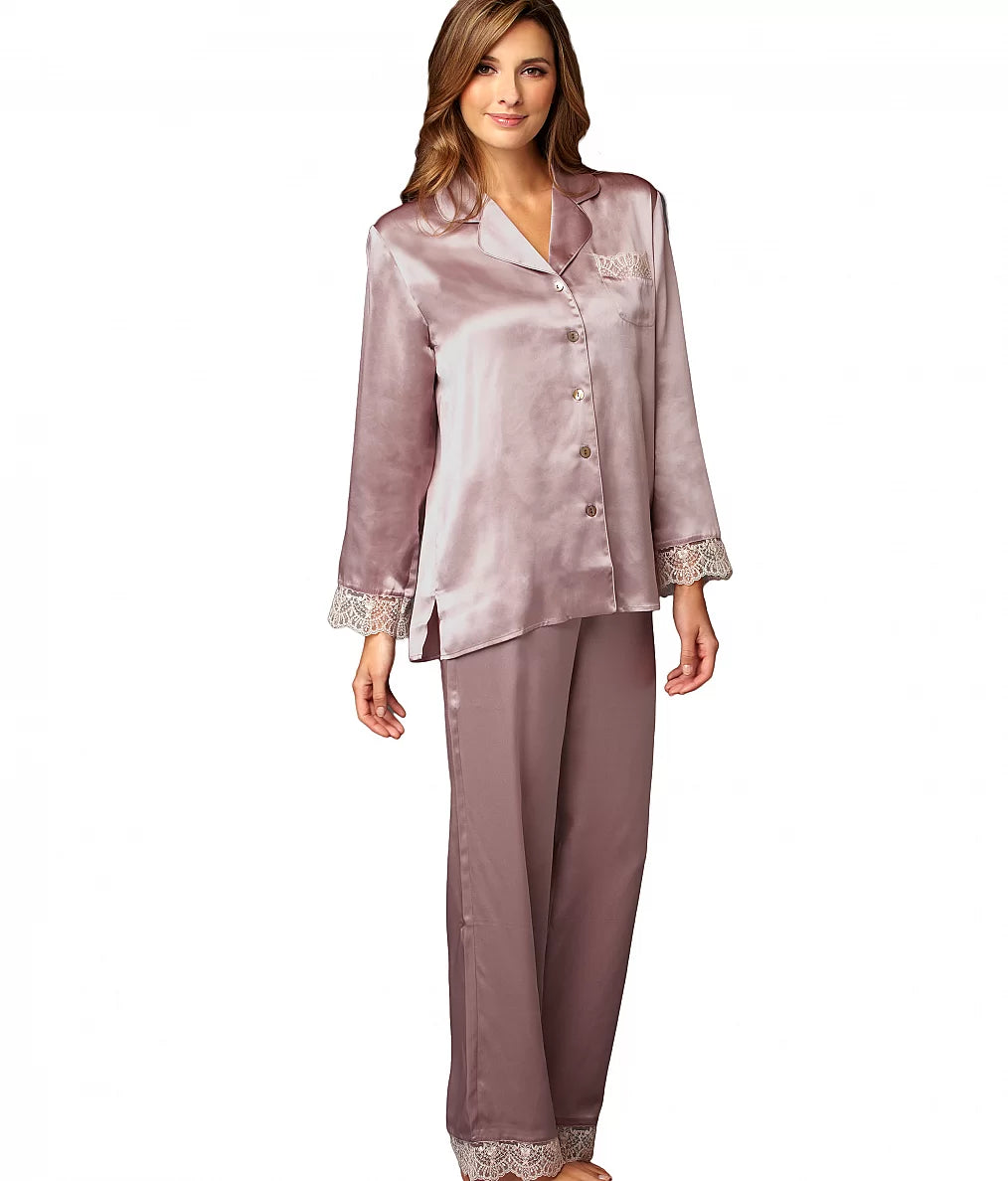 Sleep-In Silk Pajama Top