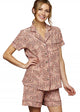 Paradise Found Short Sleeve Silk Pajama Top