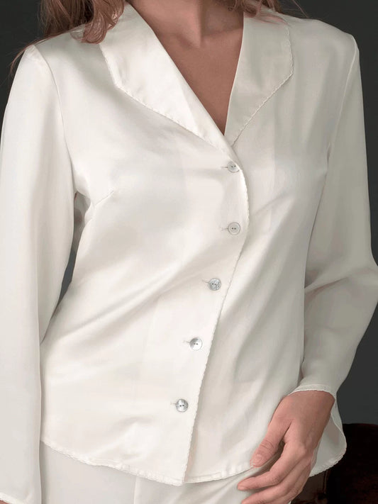 Goodnight Midnight Silk PJ Top