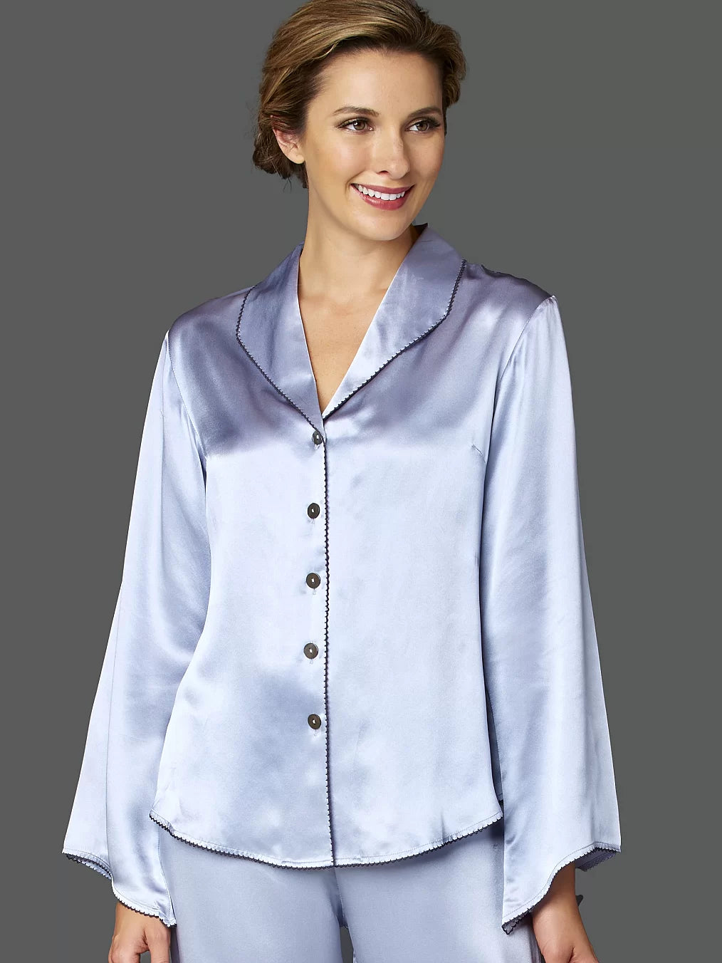Goodnight Midnight Silk PJ Top