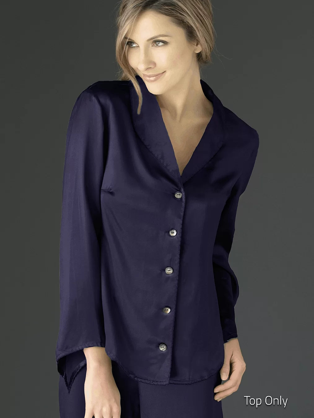 Goodnight Midnight Silk PJ Top