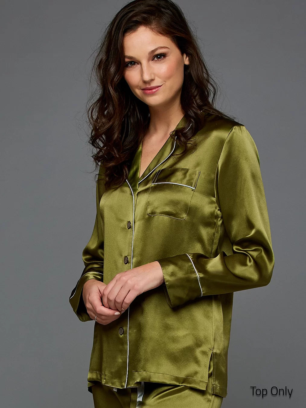 Paradise Found Silk Pajama Top