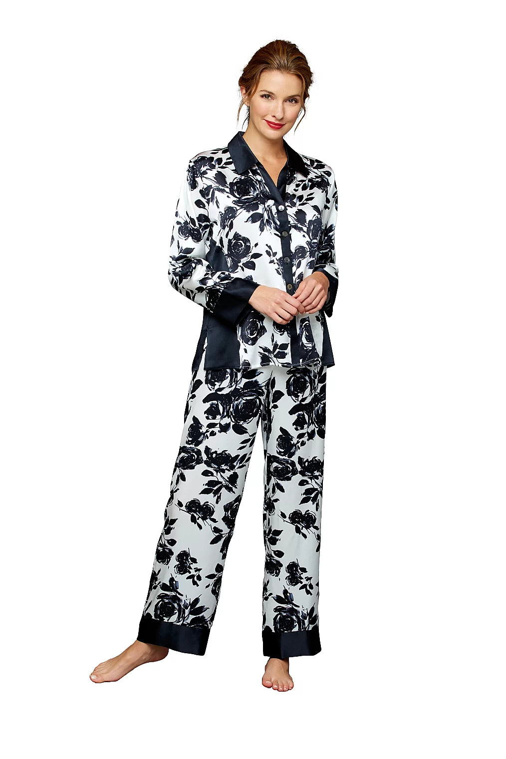 Jewel Garden Silk Pajama