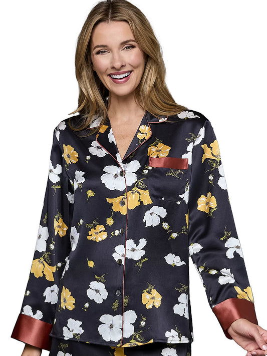 Hello Lovely Silk Pajama Top
