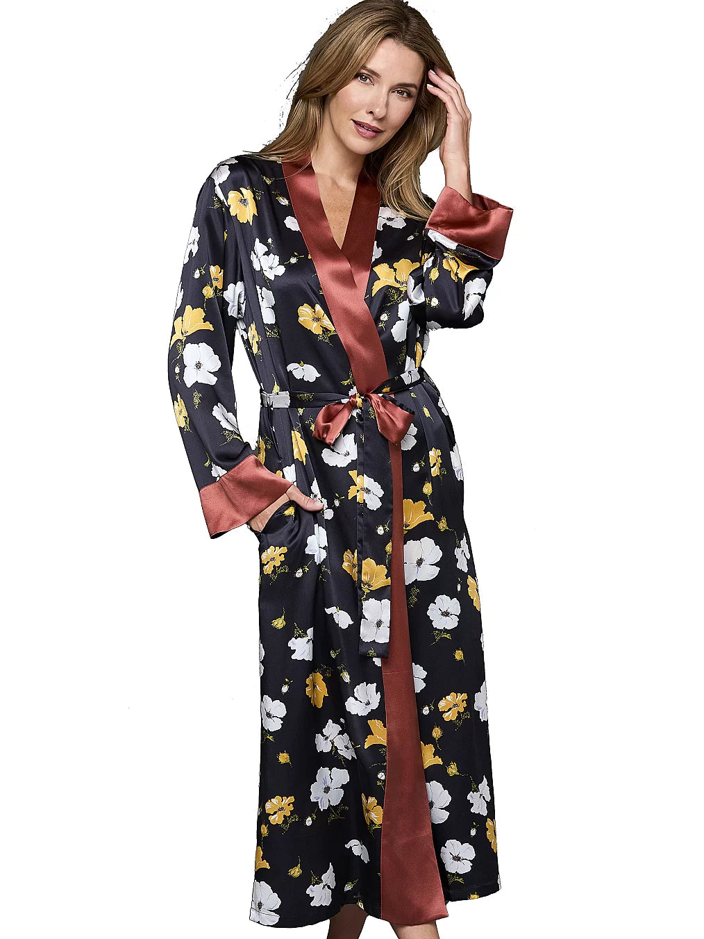 Hello Lovely Silk Robe