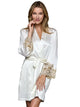 Moonlight Serenade Silk Short Robe