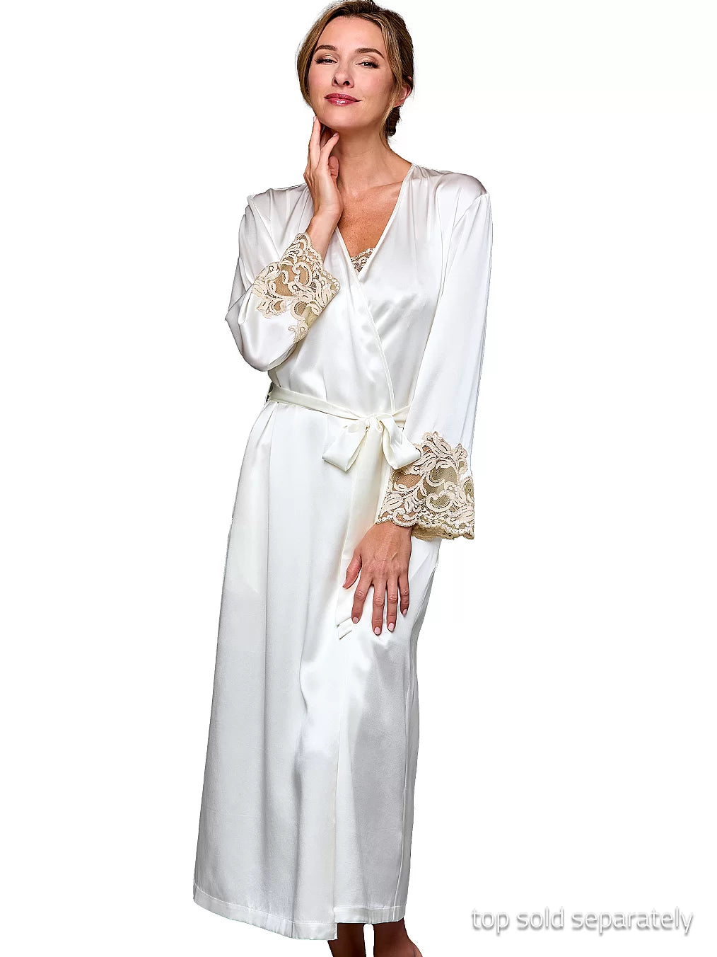Moonlight Serenade Silk Long Robe