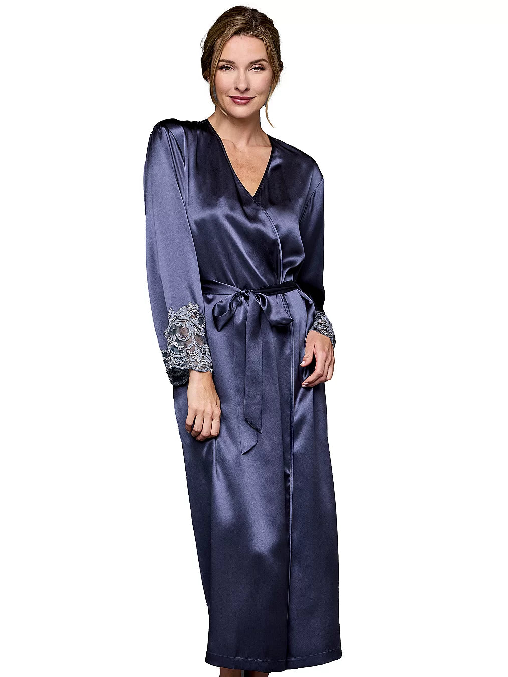 Moonlight Serenade Silk Long Robe