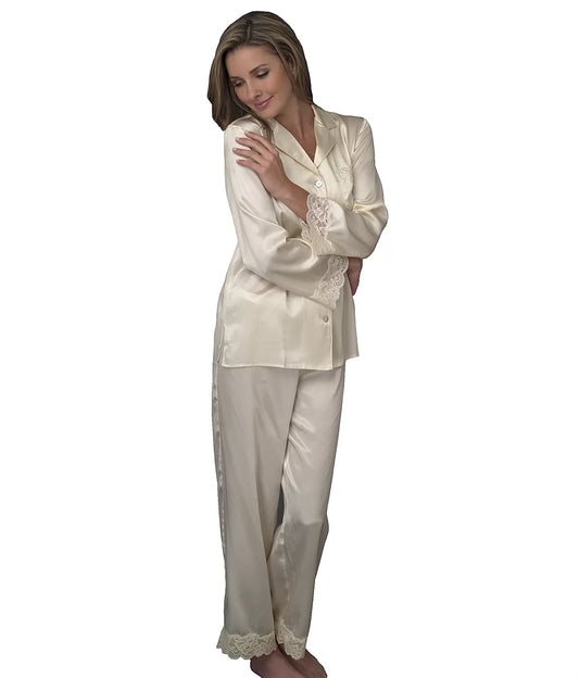 Le Tresor Silk Pajama Pants